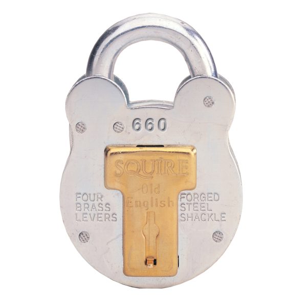 SQUIRE 660KA Old English Padlock with Steel Case 64mm Keyed