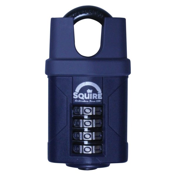 SQUIRE CP50CS Combination Padlock 4-Wheel Closed Shackle 50mm