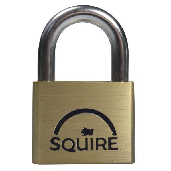 SQUIRE LN4 Lion Brass Padlock 5-Pin 40mm