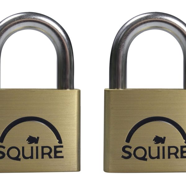 SQUIRE LN4T Lion Brass Padlocks 5-Pin 40mm Twin Pack (2 x LN4KA)
