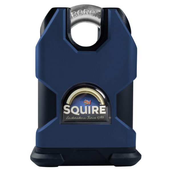 SQUIRE SS50CP5 Stronghold Solid Steel & Brass Padlock 50mm Closed Shackle CEN3