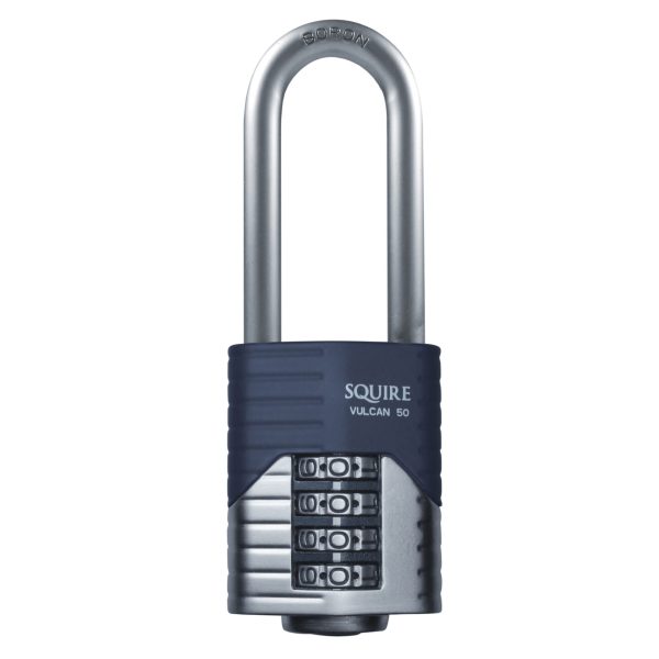 SQUIRE Vulcan Long Boron Shackle Combination Padlock 50mm
