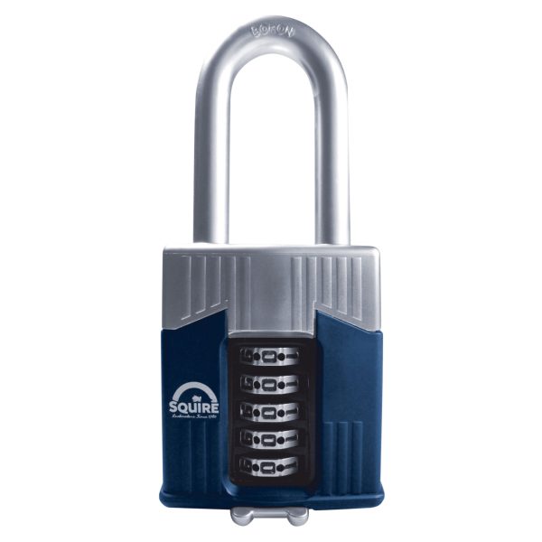 SQUIRE Warrior High-Security Long Shackle Combination Padlock 65mm