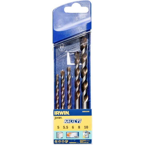IRWIN® Cordless Multi-Purpose Drill Bit Set, 5 Piece 5-10mm