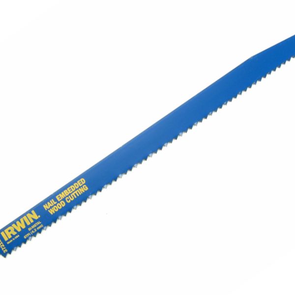 IRWIN® 156R Sabre Saw Blade for Nail Embedded Wood 300mm Pack of 5