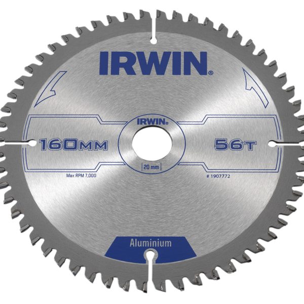 IRWIN® Professional Aluminium Circular Saw Blade 160 x 20mm x 56T TCG