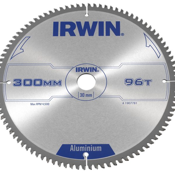 IRWIN® Professional Aluminium Circular Saw Blade 300 x 30mm x 96T TCG