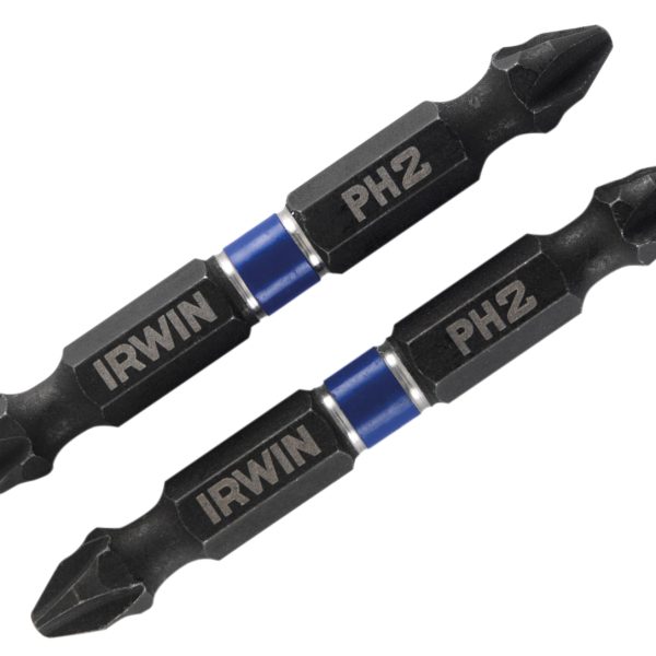 IRWIN® Impact Double-Ended Screwdriver Bits Phillips PH2 60mm (Pack 2)