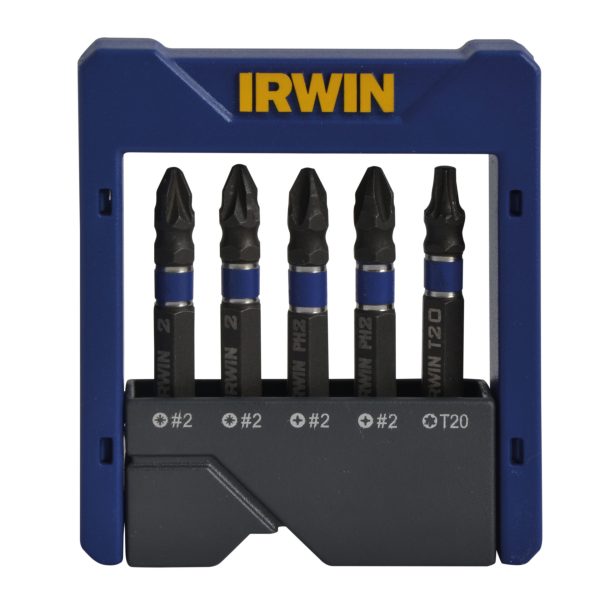 IRWIN® Phillips/Pozi/TORX Impact Screwdriver Pocket Bit Set, 5 Piece