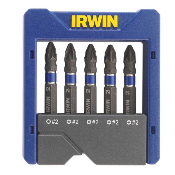 IRWIN® Pozidriv Impact Screwdriver Pocket Bit Set, 5 Piece