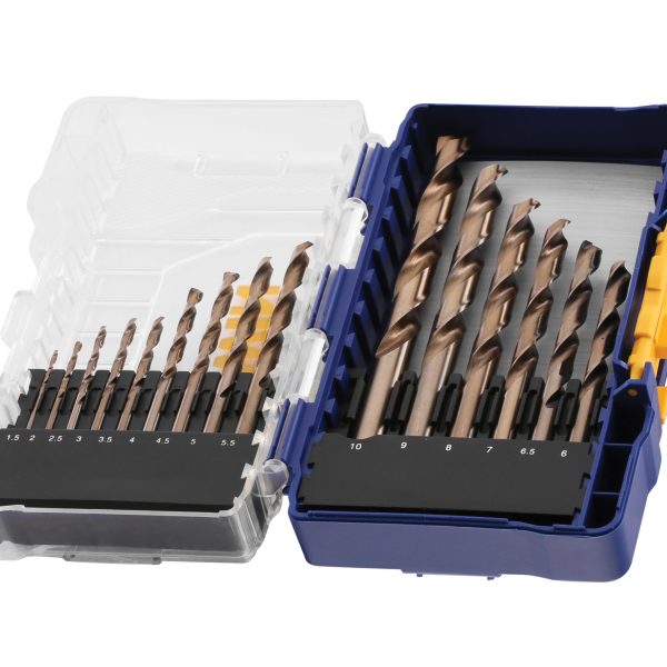 IRWIN® HSS Cobalt Drill Bit Set, 15 Piece