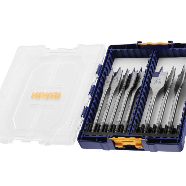 IRWIN® Blue Groove 4X Flat Bit Set, 8 Piece
