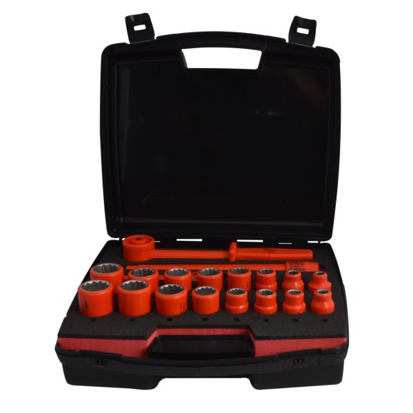 ITL Insulated Socket Set of 19 1/2in Drive