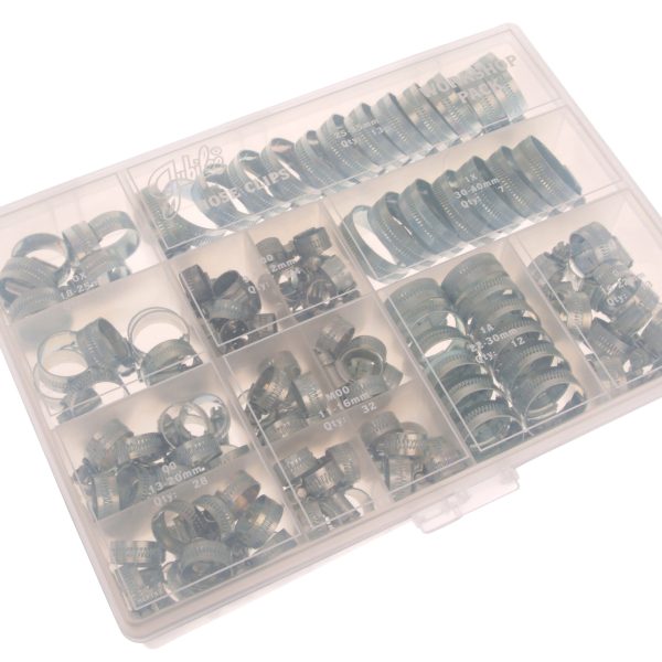 JUBILEE®  Workshop Pack 143 Assorted Hose Clips (Mild Steel)