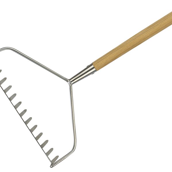 KENT & STOWE Stainless Steel Long Handled Soil Rake, FSC®