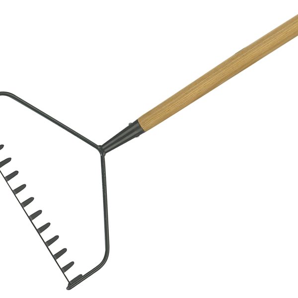 KENT & STOWE Carbon Steel Long Handled Soil Rake, FSC®
