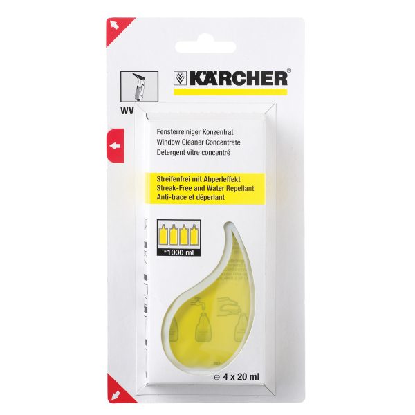 KARCHER Glass Cleaning Sachets (4x20ml)