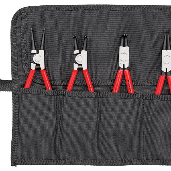 KNIPEX Circlip Pliers Set in Roll, 4 Piece