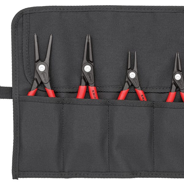 KNIPEX Precision Circlip Pliers Set in Roll, 4 Piece