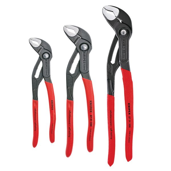 KNIPEX Cobra® Water Pump Pliers Set, 3 Piece