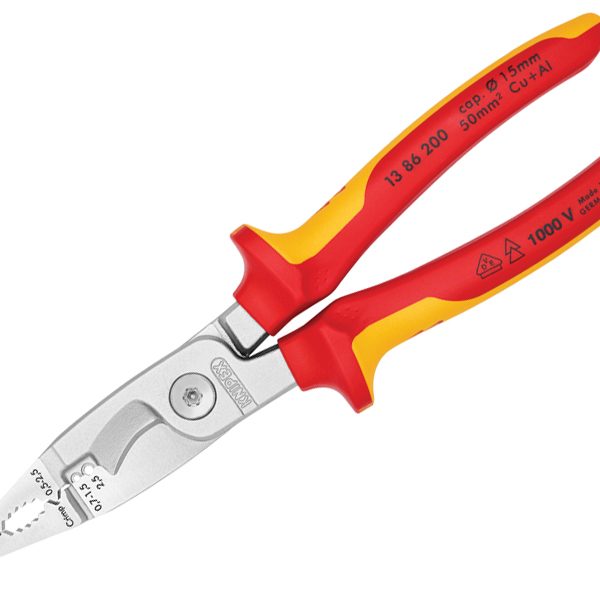 KNIPEX VDE Multifunctional Installation Pliers 200mm