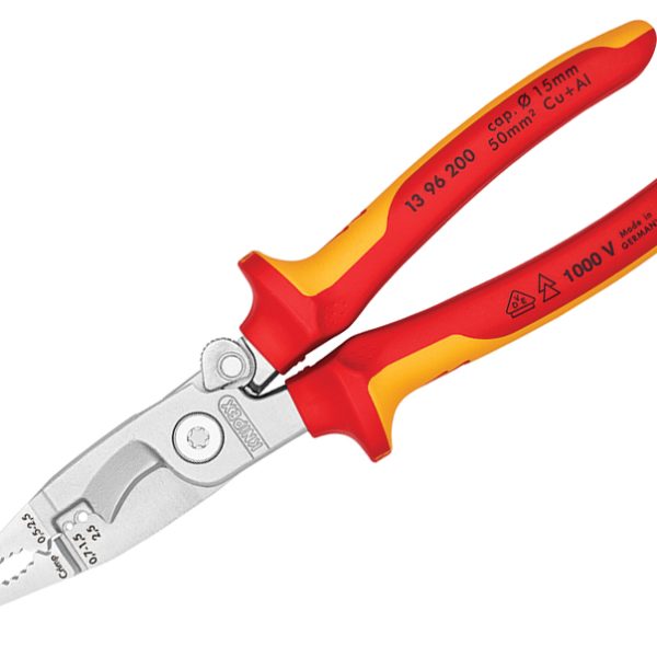 KNIPEX VDE Multifunctional Installation Pliers with Opening Spring 200mm
