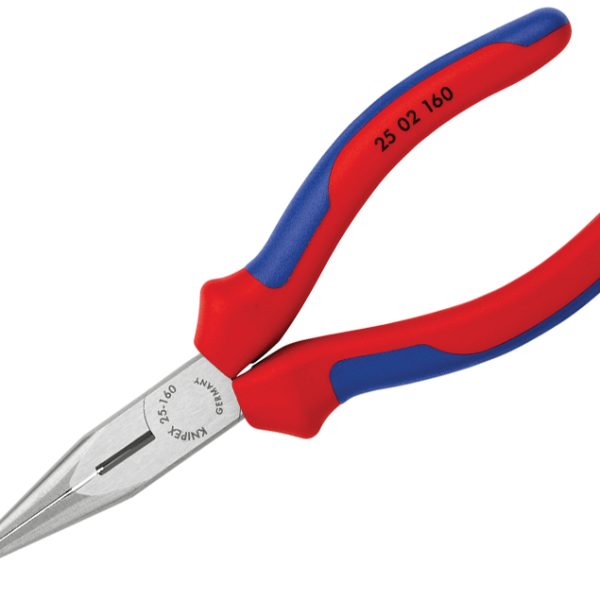 KNIPEX Snipe Nose Side Cutting Pliers (Radio) Multi-Component Grip 160mm (6.1/4in)