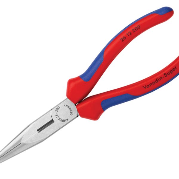 KNIPEX Snipe Nose Side Cutting Pliers (Stork Beak) Multi-Component Grip 200mm (8in)