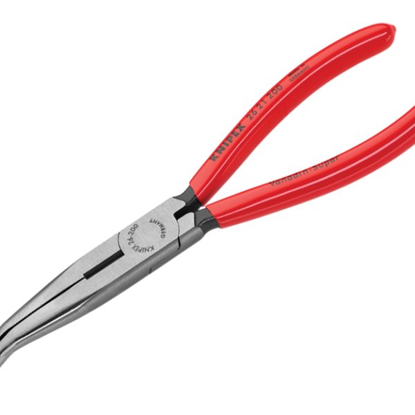 KNIPEX Bent Snipe Nose Side Cutting Pliers PVC Grip 200mm (8in)