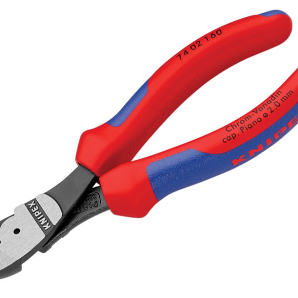 KNIPEX High Leverage Diagonal Cutters Multi-Component Grip 160mm