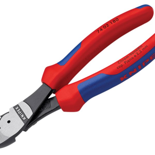 KNIPEX High Leverage Diagonal Cutters Multi-Component Grip 180mm