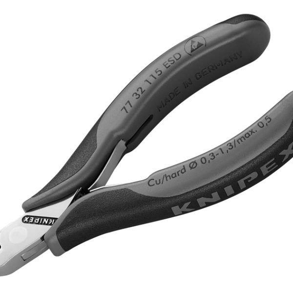 KNIPEX ESD Electronics Diagonal Cutters - Pointed Head Small Bevel 115mm