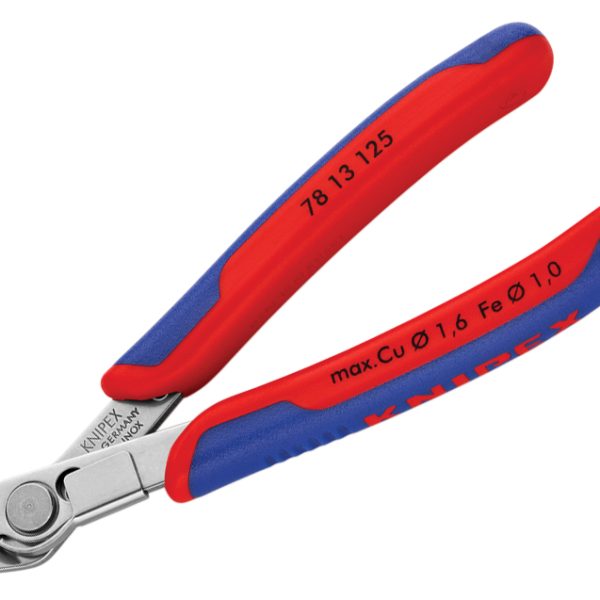 KNIPEX Electronic Super Knips® with Lead Catcher Multi-Component Grip 125mm