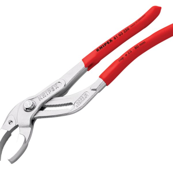 KNIPEX Plastic Pipe Grip Pliers Chrome 250mm