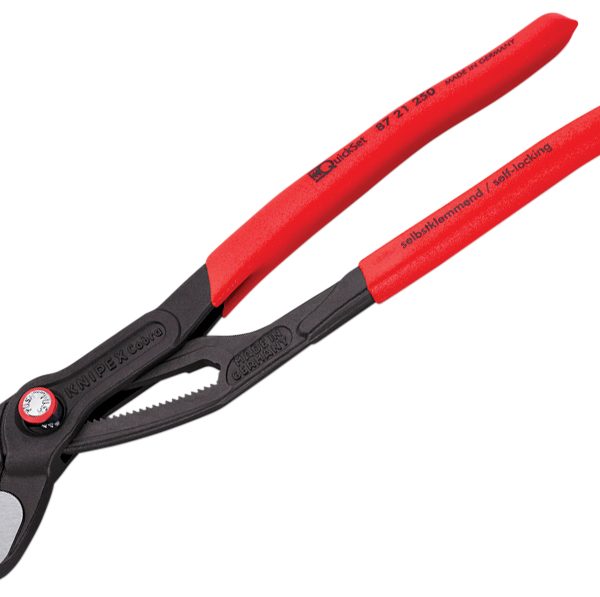 KNIPEX Cobra® Quickset Water Pump Pliers PVC Grips 250mm