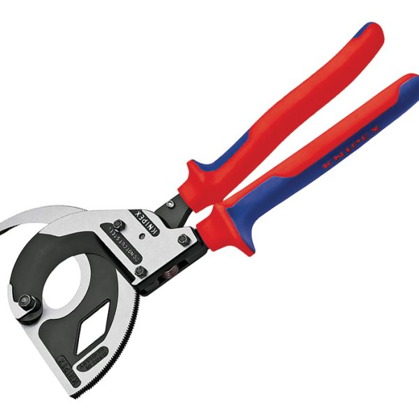 KNIPEX 3 Stage Ratchet Action Cable Cutters Multi-Component Grip 320mm