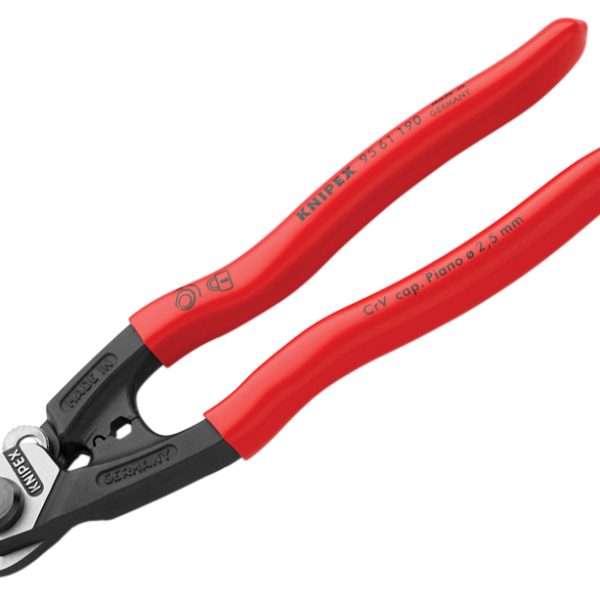 KNIPEX Wire Rope/Bowden Cable Cutter PVC Grip 190mm
