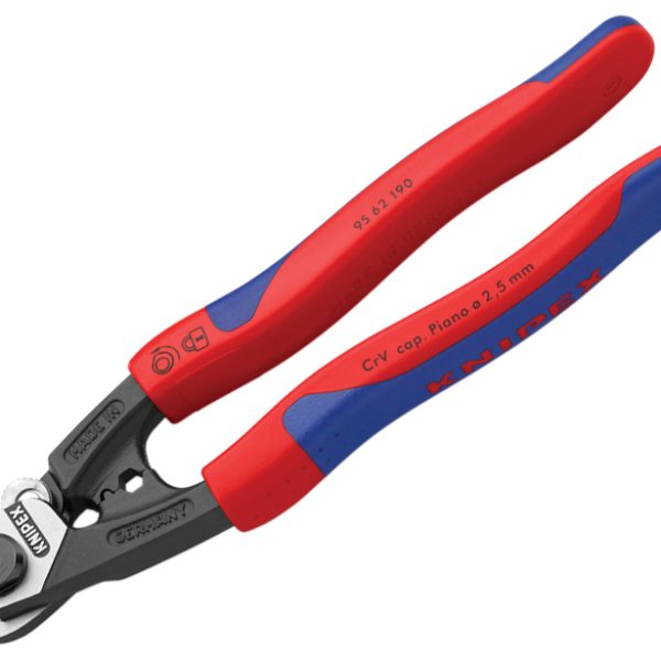 KNIPEX Wire Rope/Bowden Cable Cutters Multi-Component Grip 190mm