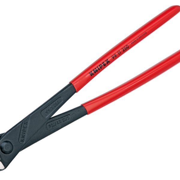 KNIPEX High Leverage Concreter's Nippers With Plastic Coated Handles 250mm (10in)