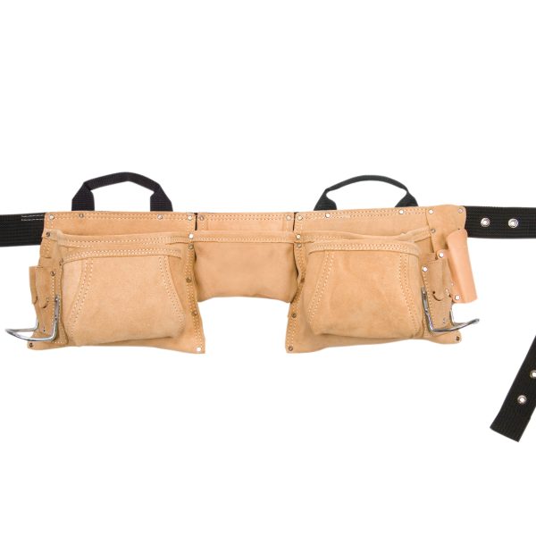 KUNY'S AP-527X Heavy-Duty Leather Work Apron 12 Pocket