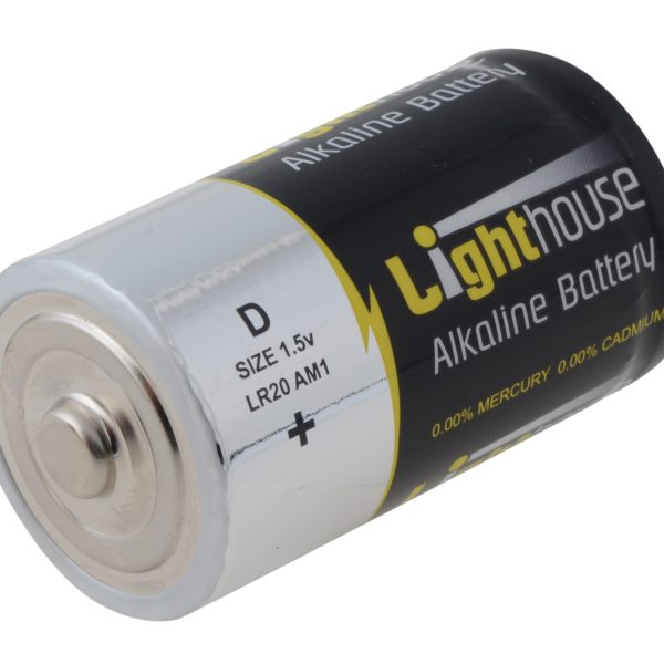 LIGHTHOUSE D LR20 Alkaline Batteries 14800 mAh (Pack 2)