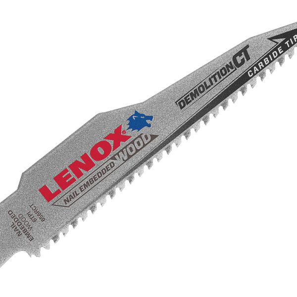 LENOX 656RCT DEMOLITION CT™ Reciprocating Saw Blade 150mm 6 TPI