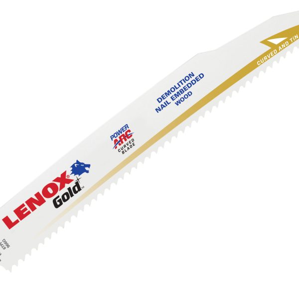 LENOX 966GR Gold® Demolition Reciprocating Saw Blades 230mm 6 TPI (Pack 5)