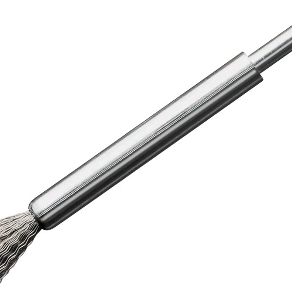 LESSMANN End Brush with Shank 12 x 120mm, 0.30 Steel Wire