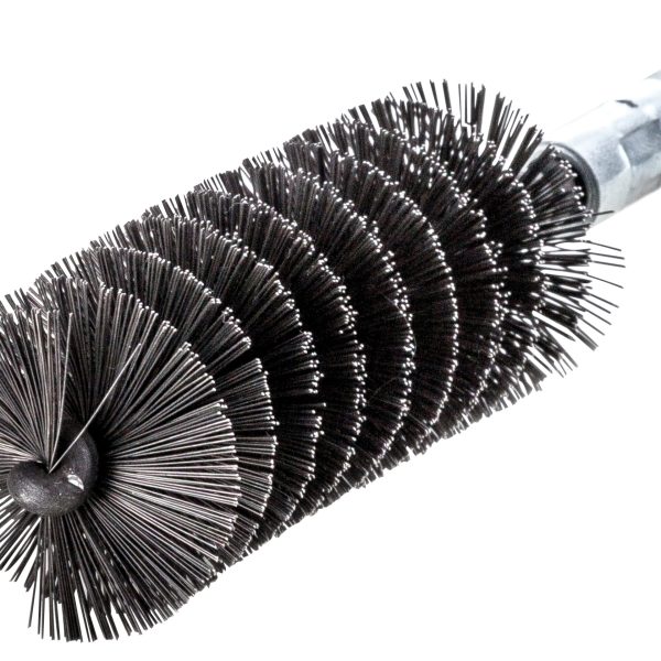 LESSMANN Threaded Tube Brush 30mm Steel Wire