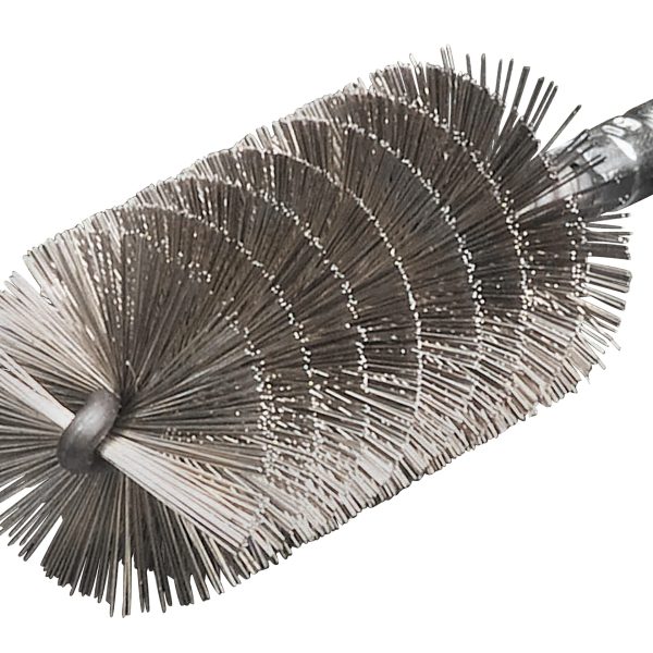 LESSMANN Threaded Tube Brush 30mm Stainless Steel Wire