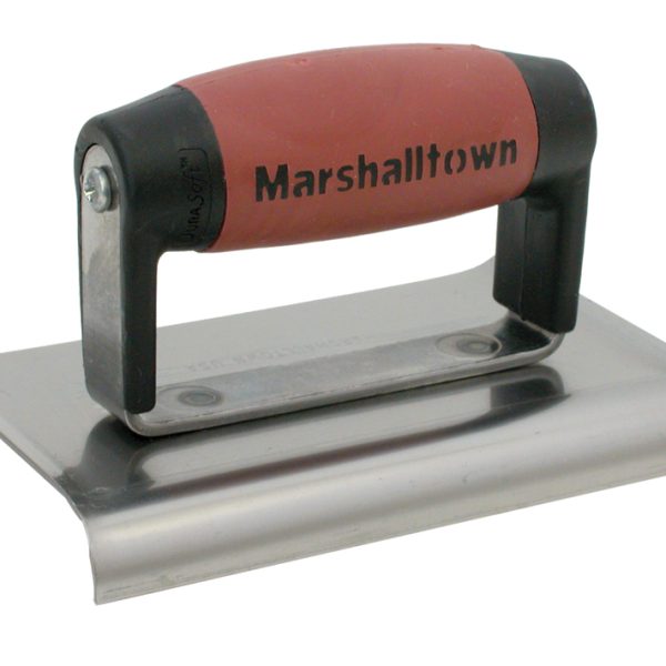 MARSHALLTOWN M136D Cement Edger Curved End DuraSoft® Handle 6 x 3in