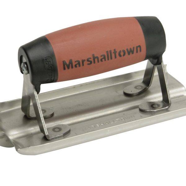 MARSHALLTOWN M180D Stainless Steel Groover Trowel DuraSoft® Handle 6 x 3in