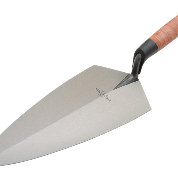 MARSHALLTOWN 19L Philadelphia Pattern Brick Trowel Leather Handle 11in