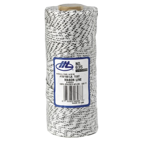 MARSHALLTOWN M635 Bonded Nylon Mason's Line 152m (500ft) Flecked White